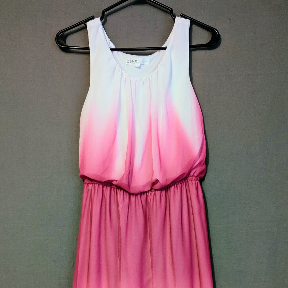 Pink and White Cocktail Dress